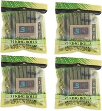 King Palm | King | Natural | Prerolled Palm Leafs | 4 Packs of 25 Each =100Rolls picture