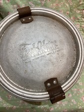 Vintage Fresh-O-Lator Aluminum Community Coffee Canister Clamp Lid  picture
