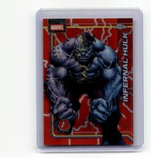 MARVEL Infernal Hulk 2020 Topps Chrome 054 1st Appearance Red #/5 picture
