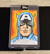 Topps 2025 Marvel Mint Captain America Original Sketch Insert Hard Signed picture