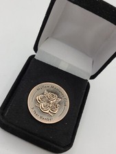 Vintage Mellow Moments Club 5 Year Member Lapel Pin Bronze-tone picture