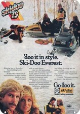 1979 SKI-DOO EVEREST 440 & 444 L/C SNOWMOBILE DECORATIVE REPLICA METAL SIGN picture