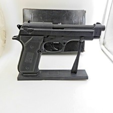 9mm M9 Beretta Jet Black Slide Action Gun Pistol Jet Torch Lighter USA picture