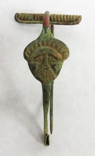 100 BC-100 AD BRONZE ROMANO CELTIC ARTIFACT 5 BOW FIBLULA BROOCHES LOT COA picture