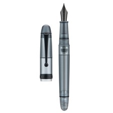 Asvine V126 Vacuum Filling Fountain Pen Matte Gray EF/F/M/ Stub Nib Acrylic Pen picture