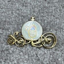 2007 Disney Cinderella Coach Carriage Gold Tone Multicolor Enamel Lapel Pin picture