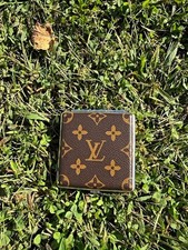 RARE 60s GREAT CONDITION Louis Vuitton Monogram Hard Case Cigarette Metal Tin  picture