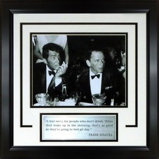 Frank Sinatra And Dean Martin 8x10 Photo Frame with Drinking Quote picture