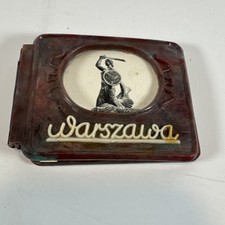 Vintage Warsaw Poland Souvenir Mini Photograph Book Fold Out 1930's Warszawa picture