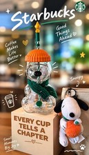 2026 100% Authentic Starbucks x Peanuts Snoopy Glass Cup Brand NewHalloween Gift picture