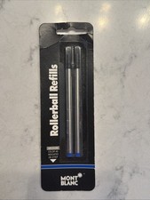 NOS MontBlanc Blue Medium Rollerball Refills, 16302C-BLU picture