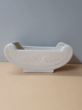 Vintage Abingdon USA Ceramic Pottery White Planter Vase picture
