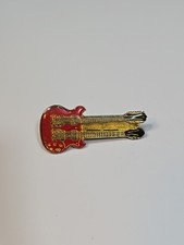 Guitar Red Double-Neck Lapel Pin picture