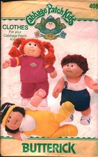 408 Vintage Butterick Sewing Pattern Cabbage Patch Kids Clothes Exercise Outfit picture