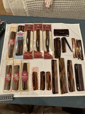 Vintage Kent Speert Tortoiseshell Comb Lot of 20 New Folding Pocket Dresser Art picture