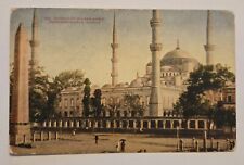 Vintage Mosque Of Sultan Ahmid Constantinople Istanbul Turkey Postcard M8 picture