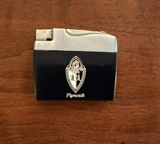 Vintage Plymouth Advertising Cigarette Lighter Elgin American picture