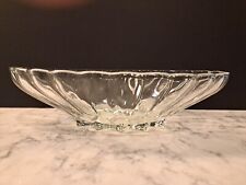 VIntage Heisey Crystolite Oval Fruit Bowl 13” Fluted Centerpiece picture