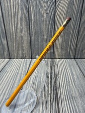 Vintage Hermann Oil Co. Promotional Yellow Wooden Pencil With Eraser picture