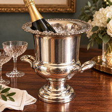 Vintage Oneida Silverplate Wine Champagne Trophy Ice Bucket Queen Beth Ptah 1997 picture