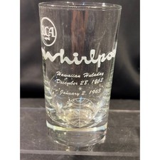 Vintage 1962 RCA Whirlpool Pan Am Hawaiian Huladay Commemorative Glass MCM picture
