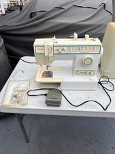 SINGER Electronic  Control Sewing Machine Model 5932 W/ Foot Pedal And Case picture