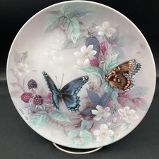 Red -Spotted Purples - Lena Liu’s On Gossamer Wings Series Collector Plate ~ picture