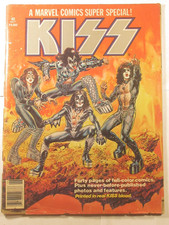 KISS MARVEL SUPER SPECIAL #1 KISS COMIC BOOK 1977 POSTER INTACT COVER DETACHED picture