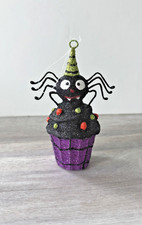 Pier 1  Vintage Halloween Spider Ornament Glitter Fun Pier One Rare HTF picture
