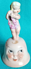 Vtg 50s Little Miss Modesty Anthropomorphic Bell Cupid Ardalt Figurine 1950s MCM picture