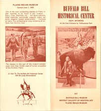 1969 Buffalo Bill Historical Center Brochure Plains Indian Museum Cody WY picture