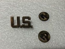WWII 1/20 10K Gold Filled Army U.S. Officer Collar Insignia Pin by Balfour picture