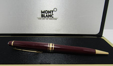 SALE Montblanc 164 Meisterstuck Red Burgundy Gold Ballpoint Pen Luxury Gift NIB picture