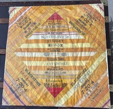 Antique Cigar Silk Quilt Pillow Top 19x19 Victorian Ribbon Tobacco Folk Art picture