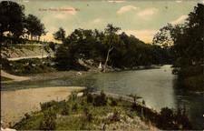 Vintage Postcard Elder Pond in Lebanon MO Missouri Laclede County 1909 (A4) picture