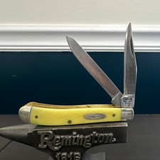 Camillus 713 USA 2-Blade Trapper-Yellow Jacket- Plastic Handle Slipjoint picture