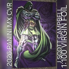 2026 One World Under DOOM 6 NM MX 1:100 Panini FOIL J Scott Campbell Virgin picture