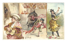 Vintage 1893 Arbuckle Bros Coffee Advertising Card No. 10- NYC - Spain - 3