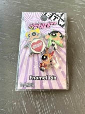 2001 Powerpuff Girls Band Enamel Pins Warner Brothers Studio Store Vintage picture