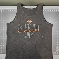Vintage Harley Davidson Tank Top XXL Black Hills Distressed Biker Grunge Y2K  picture