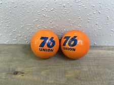lot of 2 Vintage Union 76 Orange Antenna Ball Topper Original  Gas Oil picture