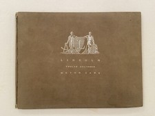 CA 1931 LINCOLN TWELVE CYLINDER MOTOR CARS HARDBOUND ORIGINAL FULL-COLOR CATALOG picture