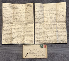 1918 Camrose Alberta letter on Spanish Flu, Arlington Hotel cover to NY picture