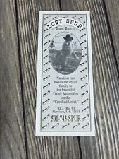 Vintage Lost Spur Guest Ranch Harrison Arkansas Advertisement  picture