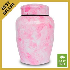 Large Cremation Urn for Human Ashes 180lbs - Best Offer - Pink Marble Finish picture