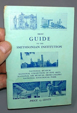 Vintage Brief Guide to the Smithsonian Institution 7th Edition Booklet Map DC picture