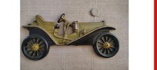 Vintage Cast Aluminum Midwest 1909 Hupmobile Antique Car Wall Plaque picture