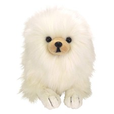 Sun Lemon Knee Dog Pomeranian Cream S 22.9×12.7×39.1cm Stuffed Animal P-6452 picture