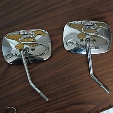Harley-Davidson Chrome Eagle Left Mirror (Pair) with 