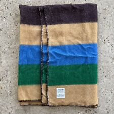 Faribo Faribault Woolen Mill Co. Acrylic Blanket Striped Vintage Retro 64x48 picture